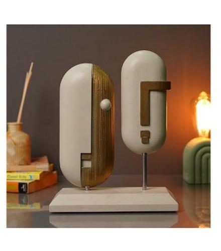 Silent Echo Dual Face Sculpture Showpiece for Home Decor & Living Room