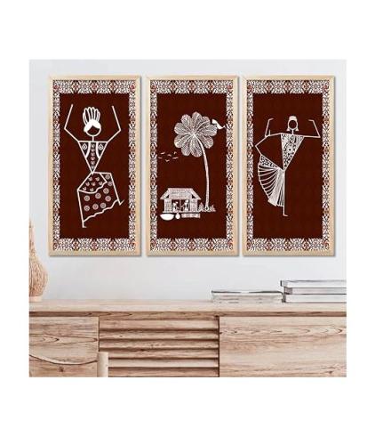 walllane Warli Wall Art for For Home Decor