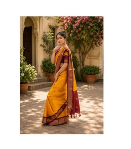 Rudra creation paithni sarees Woven Assam Silk Cotton Silk Saree (Multicolor)